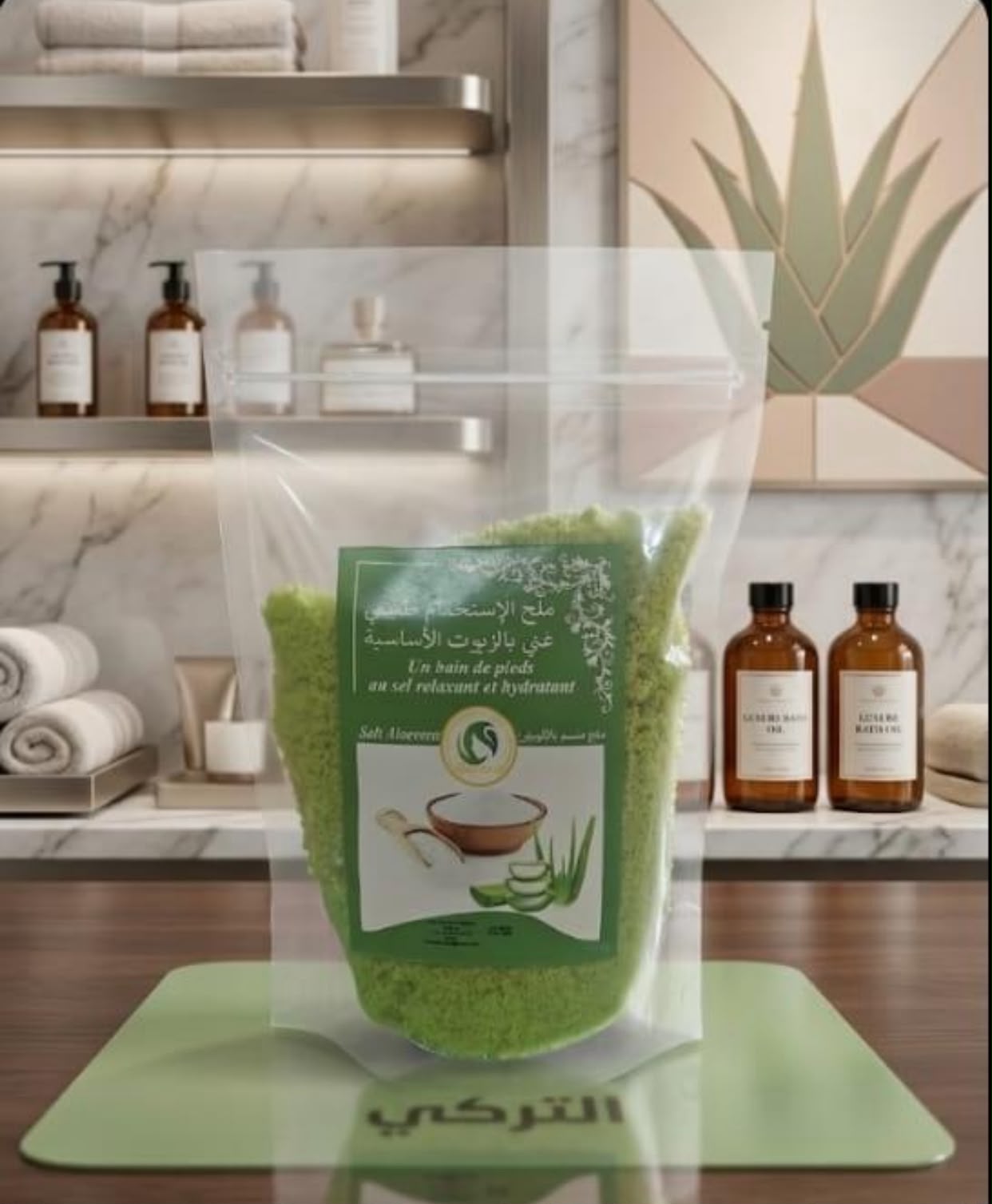 Bathsalt with aloë vera